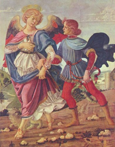 Tobias and the angel by Verrocchio